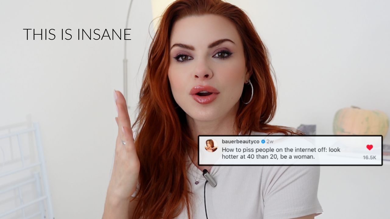 How to piss the internet off: look hotter at 40 than 20, be a woman.